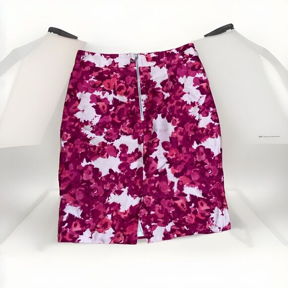 Kate Spade Women's Silk Blend Skirt Pink‎ Size 2 - Picture 1 of 6